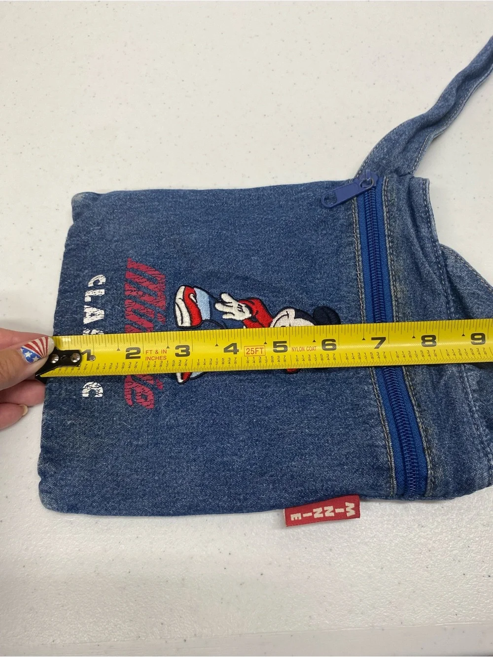 Y2k vintage Minnie Mouse purse denim Disney classic bag travel school 2000's